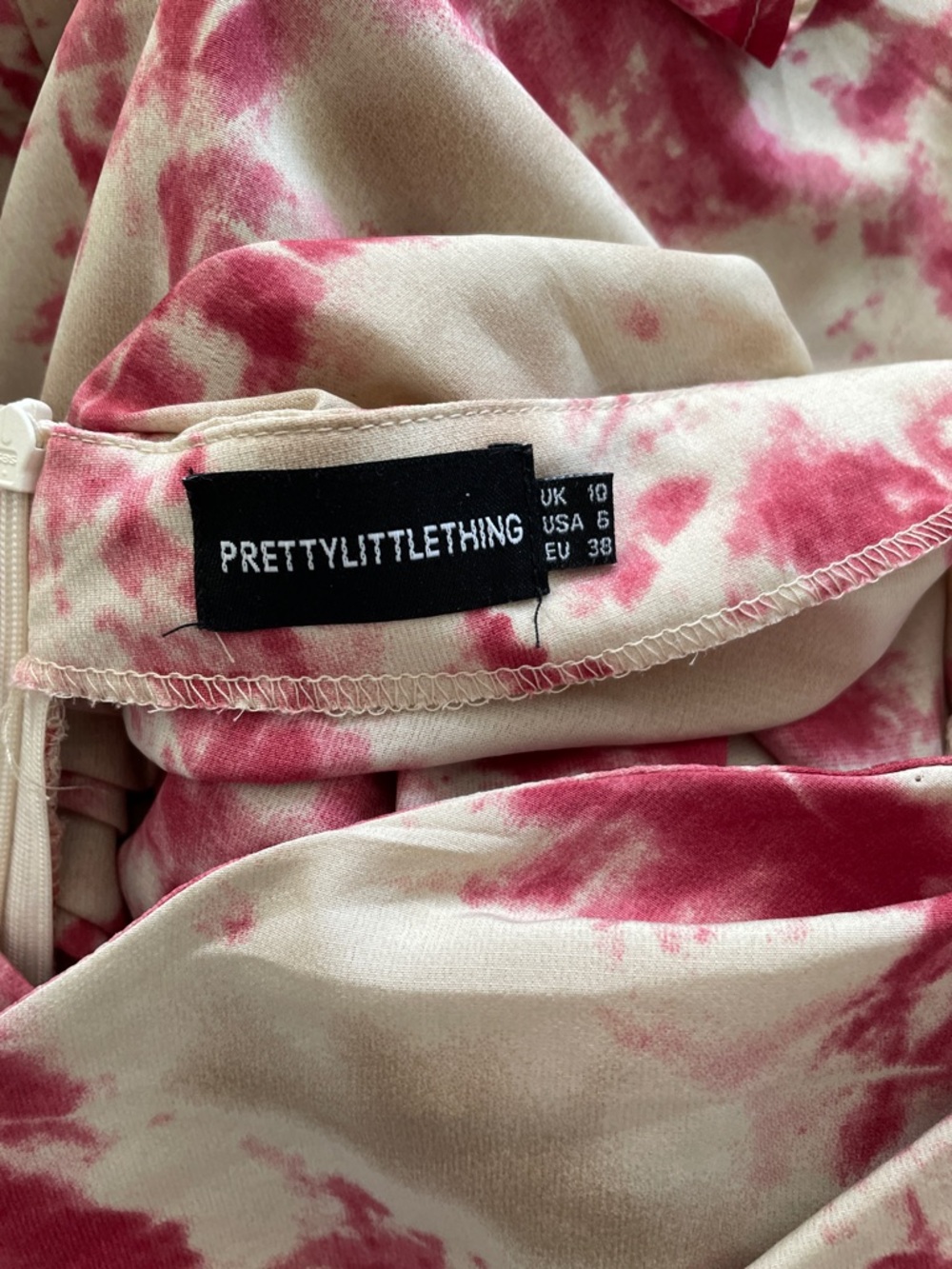 PrettyLittleThing Pink Draped Coord Set - Picture 9 of 10